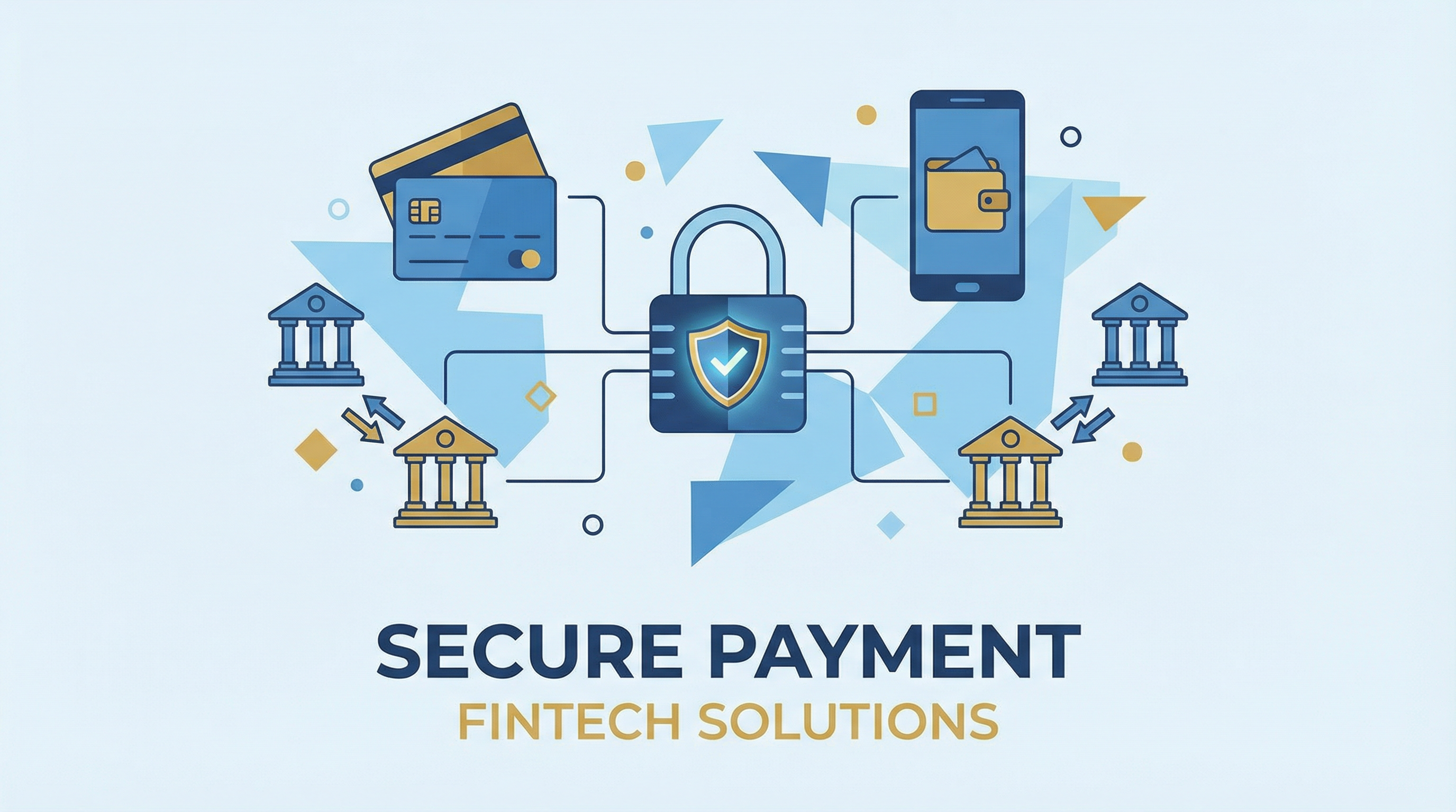 Concepto de pagos seguros y transacciones protegidas